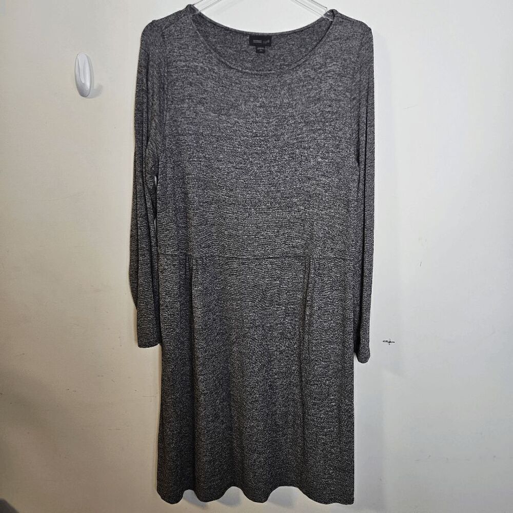 J. Jill Wearever Collection Stretchy Knit Long Sleeve Knee Length Dress Women's